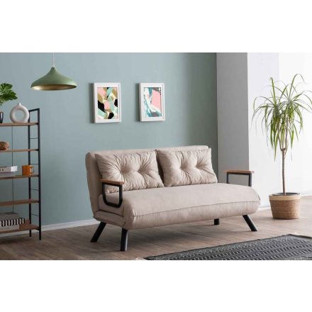 Design összecsukható kanapé Hilarius III 133 cm krém
