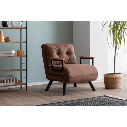 Design összecsukható fotel Hilarius világosbarna