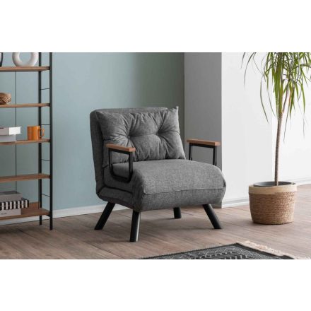 Design összecsukható fotel Hilarius világosszürke