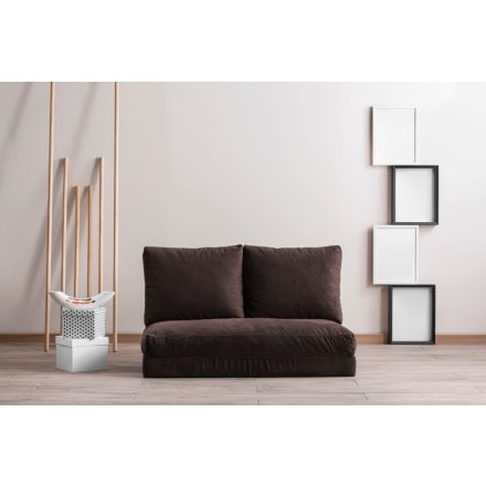 Design összecsukható kanapé Wandella 120 cm barna