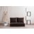Design összecsukható kanapé Wandella 120 cm barna