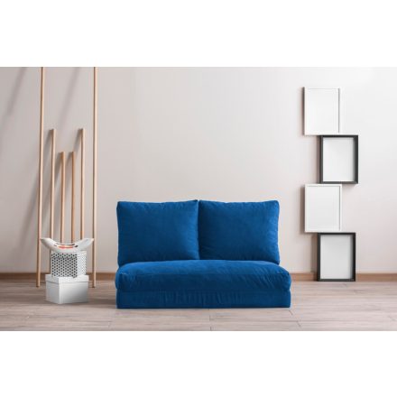 Design összecsukható kanapé Wandella 120 cm kék