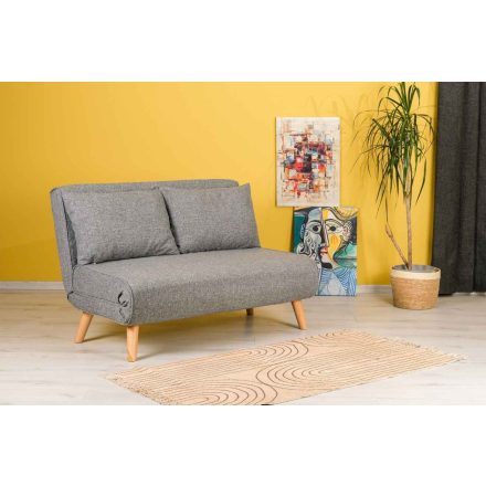 Design összecsukható kanapé Felicitas 120 cm világosszürke