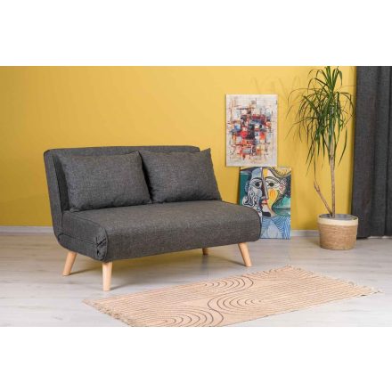 Design összecsukható kanapé Felicitas 120 cm sötétszürke