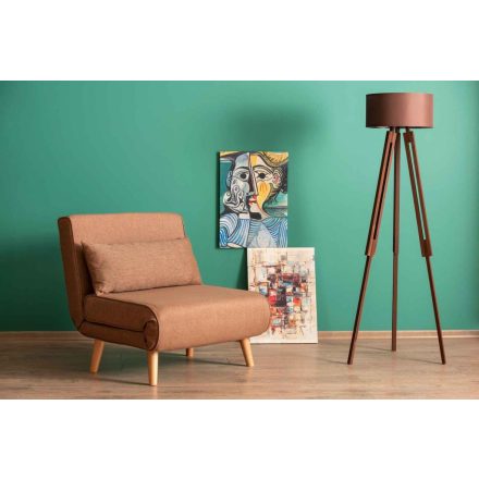 Design összecsukható fotel Felicitas barna