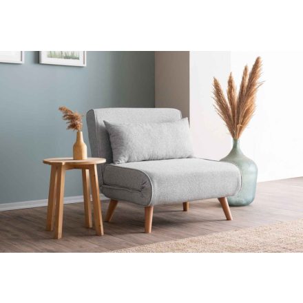 Design összecsukható fotel Felicitas szürke