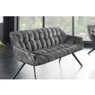 Design ülőpad Vallerina 165 cm szürke bársony