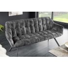 Design ülőpad Vallerina 165 cm szürke bársony