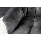 Design ülőpad Vallerina 165 cm szürke bársony