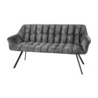 Design ülőpad Vallerina 165 cm szürke bársony