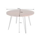 Design étkezőasztal Shayla 120 cm akác