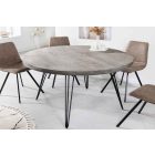Design étkezőasztal Shayla 120 cm szürke mangó