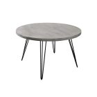 Design étkezőasztal Shayla 120 cm szürke mangó