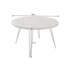 Design étkezőasztal Shayla 80 cm szürke mangó