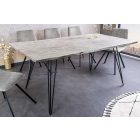 Design étkezőasztal Shayla 140 cm szürke akác