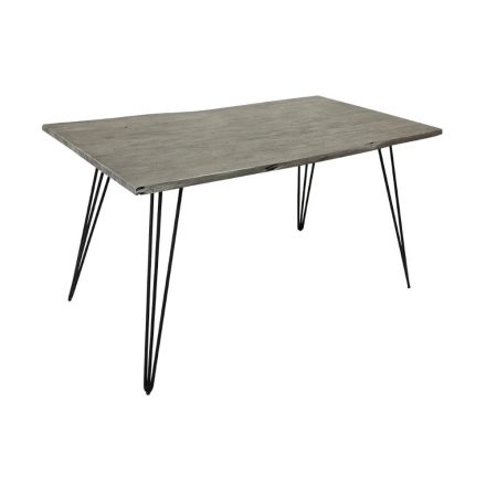 Design étkezőasztal Shayla 140 cm szürke akác