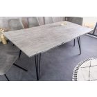 Design étkezőasztal Shayla 140 cm szürke akác