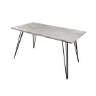 Design étkezőasztal Shayla 140 cm szürke akác