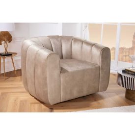 Design forgófotel Kalei pezsgő bársony