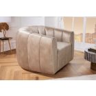 Design forgófotel Kalei pezsgő bársony