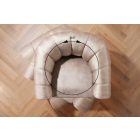 Design forgófotel Kalei pezsgő bársony