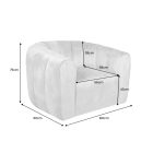 Design forgófotel Kalei pezsgő bársony