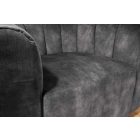 Design forgófotel Kalei sötétszürke bársony