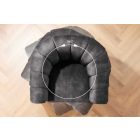 Design forgófotel Kalei sötétszürke bársony