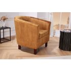 Design fotel Lyric mustársárga bársony