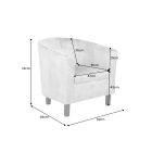 Design fotel Lyric mustársárga bársony