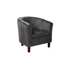 Design fotel Lyric sötétszürke bársony
