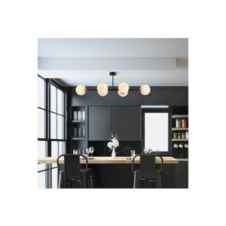 Design csillár Daleyza 110 cm fekete