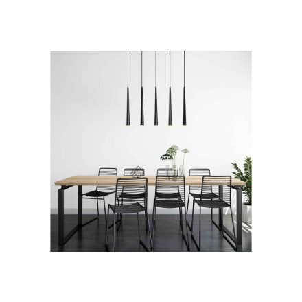 Design csillár Pearlie 78 cm fekete