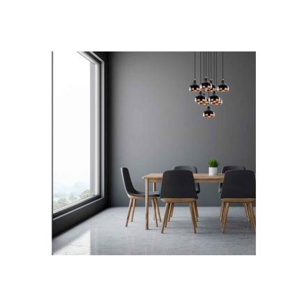 Design csillár Salwah 63 cm fekete