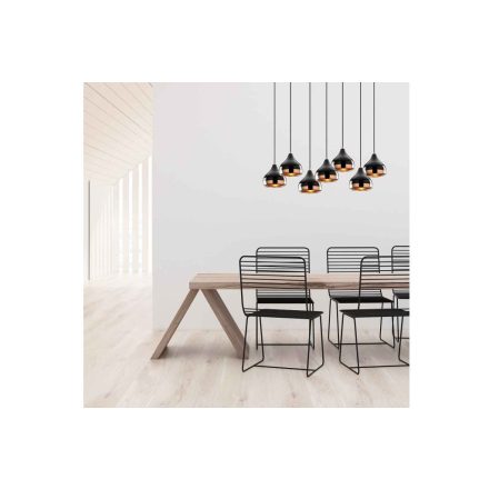 Design csillár Salwah 88 cm fekete