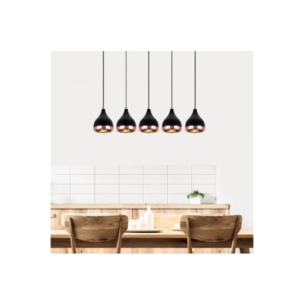 Design csillár Salwah 85 cm fekete