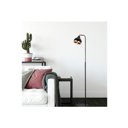 Design állólámpa Salwah 150 cm fekete