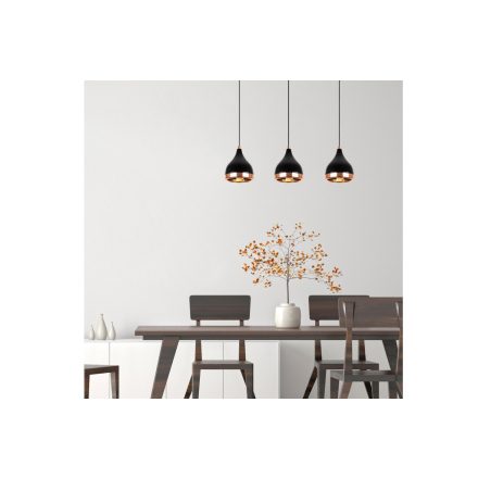 Design csillár Salwah 65 cm fekete