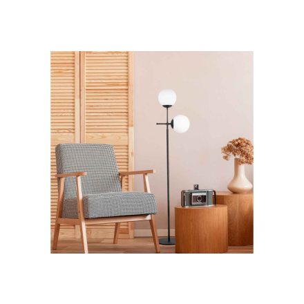 Design állólámpa Parisa 174 cm fekete