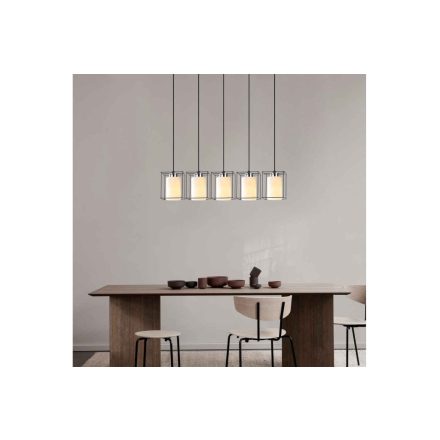 Design csillár Ballantine 85 cm fekete