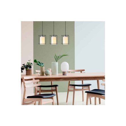 Design csillár Ballantine 65 cm fekete