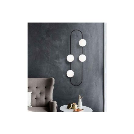 Design fali lámpa Yanaba fekete