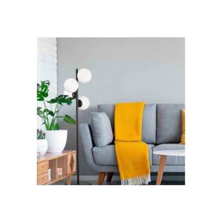 Design állólámpa Qunsia 130 cm fekete