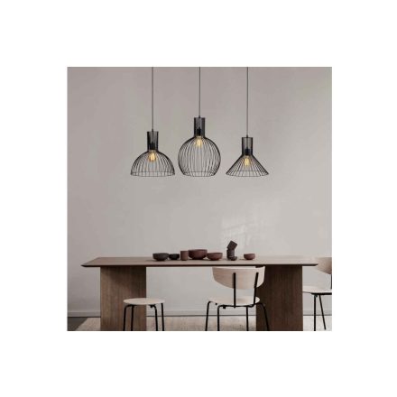 Design csillár Felicity 145 cm fekete