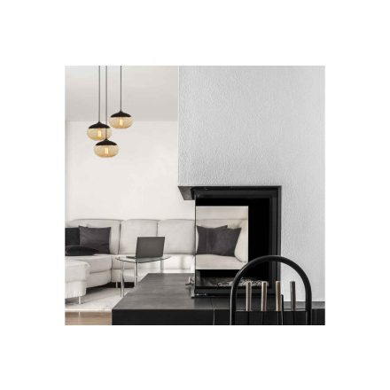Design csillár Cadenza 50 cm fekete