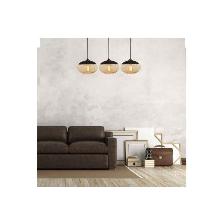 Design csillár Cadenza 75 cm fekete