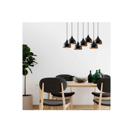Design csillár Odetta 88 cm fekete