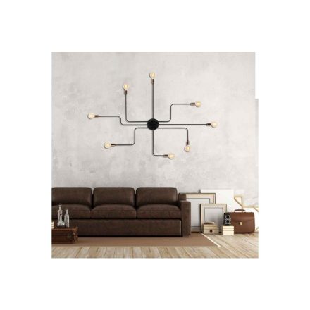 Design fali lámpa Kaethe fekete