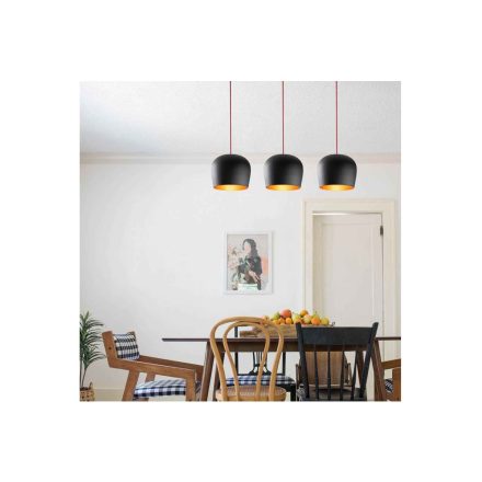 Design csillár Xylia 74 cm fekete