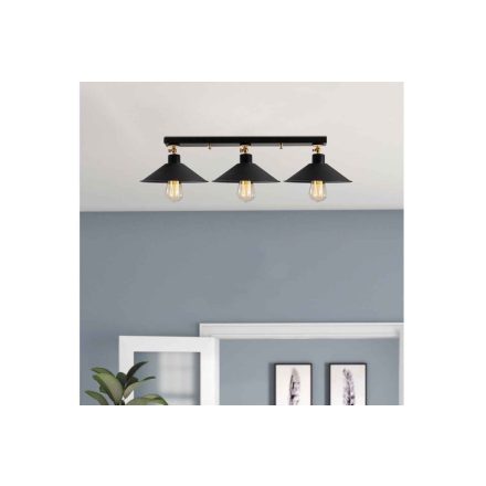 Design csillár Xylia 80 cm fekete